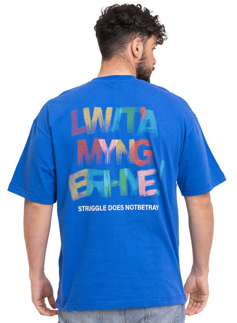 Royal Blue Design 3747VIG - O - S Round T-shirt - Khotwh
